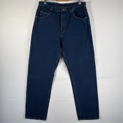 古着 ラングラー Wrangler デニムパンツ ブルーデニム ジーンズ ジーパン テーパード 大きいサイズ w36 L34 インディゴブルー メンズ