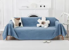 【迅速発送】HomeFirst ソファーカバー 犬猫対策 北欧風 マルチカバー 長方形 撥水加工 ソファカバー 1人掛け 2人掛け 肘付き 肘なし ソファーベッドカバー 多機能 ブランケット 無地 柔らかい ソファーシーツ 犬猫用シート 爪とぎ防止 傷防止 汚のサムネイル