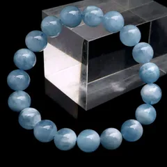 アクアマリン ブレスレット 10mm 3月 誕生石 天然石 パワーストーン クリスマス 贈り物 ギフト プレゼント