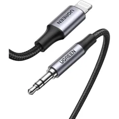 AUXケーブル iPhone Lighning 3.5mm オーディオ変換 カーステレオ ヘッドフォン スピーカー Apple MFi認証1ｍ
