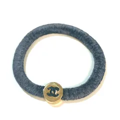 未使用品　CHANEL　シャネル　ノベルティ　COCOマーク　ヘアゴム　グレー　：X2087