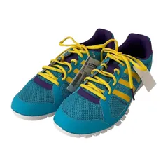 未使用　adidas アディダス ランニングシューズ 水色 紫 黄 G50103 ライトブルー スポーツ 趣味 メンズ 28cm