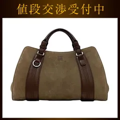 ロエベ トートバッグ ブラウン アナグラム 美品 スエード レザー 中古