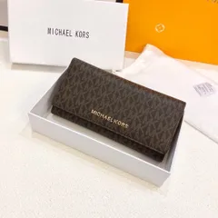 MICHAEL KORSマイクゴールド/ウォレット、クレジットカードスロットに紙幣と手形を収納、両用パスケースウォレット、多機能小財布パスケース[本日特価|新品未使用品]