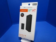 au +1 collection  Xperia Ace III 手帳型 ケース 抗菌・抗ウィルスブックタイプケース 【抗菌・抗ウィルス加工】ベーシックなサフィアーノ調 カバー ブラック