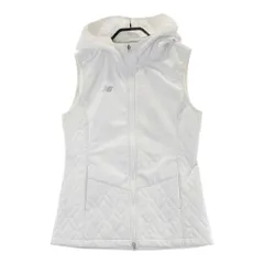 サイズ：2 NEW BALANCE GOLF ニューバランス 2023年モデル フード付 中綿 ロングベスト  ホワイト系 [240101501722] ゴルフウェア レディース ストスト