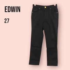 aB0034【送料無料】エドウィン デニムパンツ ボトムス ジーンズ レディース 27 ブラック EDWIN