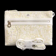 【CASTELBAJAC】カステルバジャック ショルダーバッグ 白 本革 レザー ガルニエ GARNIER 薄マチ メンズ/レディース 076112 肩掛け 馬革