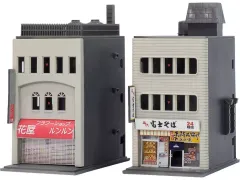 【新品】鉄道模型 1/150 着色済み 商業ビル 3F 富士そば 「麺街道シリーズ」 [2651]