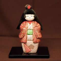 T 博多人形 日本人形 伝統工芸品 こけし 鶯 鳥 着物 女の子 - メルカリ