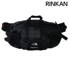 シュプリーム ×ノースフェイス THE NORTH FACE  18AW  Leather Mountain Waist Bag ボックスロゴレザーウエストバッグ メンズのサムネイル