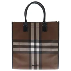 BURBERRY (バーバリー) ML SLIM DENNY PT DARK CRANBERRY バーバリーチェック レザートートバッグ ショルダーバッグ 80491171 ブラウンのサムネイル