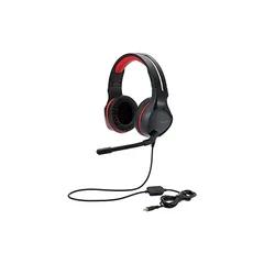 エレコム ゲーミングヘッドセット 両耳オーバーヘッド 4極ミニプラグ 50mmドライバ 極厚イヤーパッド コントローラ付 ブラック GM-HSG01BK