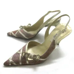 34 1/2】セブントゥエルブサーティ/ポインテッドトゥパンプス★【中古】