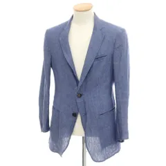 【中古】エンポリオ アルマーニ EMPORIO ARMANI リネン アンコンジャケット ライトネイビー【サイズ44】【メンズ】のサムネイル