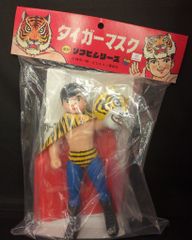 美品 貴重！当時モノ タイガーマスク ソフビ ミドルサイズ 中嶋製作所
