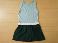銀座サエグサ sayegusa アウトレット 子供服 女の子 7歳 約 120cm ワンピース ノースリーブ 緑 春 秋 ★3 ガールズ 女児 キッズ 【中古】 ユーズド リサイクル こども