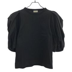 HEVE へイヴ新品未使用タグ付き ネイビー ベロアバブリーブラウス