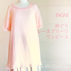 INGNI　Mサイズ　レースシフォンワンピース　ピンク　レディース　チュニック　1101-255344-00
