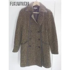 ■ scot club スコットクラブ ダブル 長袖 コート ブラウン レディース 【中古】 【1002798983298】