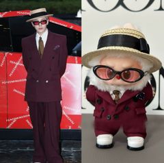 15-17 / BIGBANG G-DRAGON 着用風 ぬいぐるみ服 008 Labubu GD