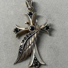 №357シルバー925 ハワイアンジュエリー クロス ペンダントトップ15.3g