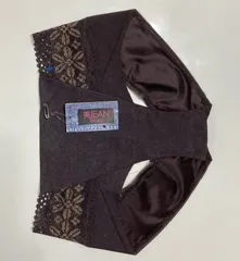 ⑦花レース茶=Ｍ　WACOAL 美JEAN.SHORTS タグ付き新品　日本製