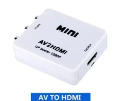AV to HDMI コンバーター CVBS＋L/R(RCA)-HDMI メス－メス 音声対応 720P/1080P