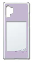 【新品未使用】Galaxy Note10 Plus SC-01M SCV45 ギャラクシーNote10+ クリア ハードケース (ラベンダー) 四角窓 アレンジ くすみカラー カバー スマホケース cl-sc01m-368