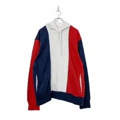 AMERICANEAGLE スウェット パーカー フーディ L ホワイト レッド ネイビー アメリカンイーグル 古着卸 アメリカ仕入 a508-6383