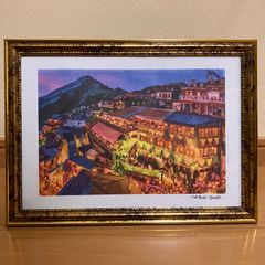 ジブリアート13千と千尋の神隠し「Asian Night」額装品33㎝×24