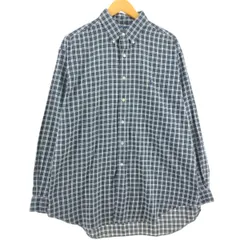 古着 ラルフローレン Ralph Lauren BLAKE 長袖 ボタンダウンチェックシャツ メンズL相当/eaa546835