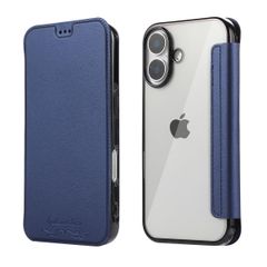 【特価セール】手帳カバー 用 用 アイフォン16 軽量 カバー (iPhone 全面保護耐衝撃、カード収納、人気財布型 耐衝撃性と耐摩耗性16用 高級なPUレザー クリア 手帳型 16用ターコイズ) ケース 16 iPhone MuZiF