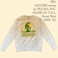 90's SANTEE sweats by PLUMA INC. MADE IN U.S.A. Sweat Shirt