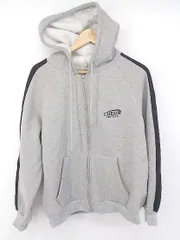 ◇ emi+ エミプラス 裏起毛 長袖 ジップアップ パーカー サイズM グレー系 ブラック マルチ レディース E  【1303200002546】