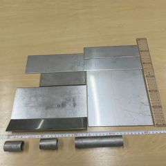 【端材】ステンレス プレート・パイプなどの端材詰め合わせ 計9点セット 約2.4kg