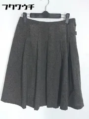 ◇ EASTBOY イーストボーイ 膝丈 プリーツ スカート サイズ9 ダークグレー レディース  【1002800458103】
