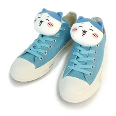 【新品】24.5cm コンバース CONVERSE ちいかわ スニーカー メンズ レディース ローカット ALL STAR MC OX / CHIIKAWA ハチワレ ブルー系  ナガノ