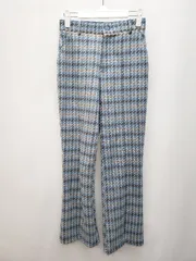 ◇ JEANASIS ジーナシス 総柄 カジュアル パンツ サイズM ブルー系 レディース P  【1403110018962】