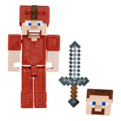 マインクラフト Minecraft コミックメーカー アクションフィギュア RED ARMOR STEVE
