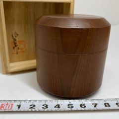 茶道具 飛騨一位細工 茶筒 時代箱 V 8860 - メルカリ