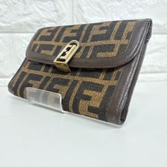 【訳アリ】　FENDI フェンディ　ズッカ　折りたたみ財布