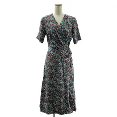 A.P.C. / アーペーセー | フラワープリント ラップデザイン ワンピース | 34 | マルチカラー | レディース