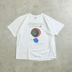 90s USA製 Columbia FATHER'S DAY " ..the only reel holiday " T-shirt コロンビア 父の日 ファザーズデイ ” 唯一のリールの休日 ”  魚 フィッシング Tシャツ TEE