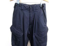 イギリス海軍 実物放出品 表記W80L75 実寸W78～79cmL73cm Royal Navy スラントポケット カーゴパンツ 斜めポケット 75/80/96 08