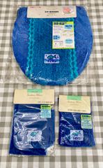 【未開封品】トイレフタカバー・ペーパーホルダーカバー・ナプキンストッカー レトロ【3点セット】