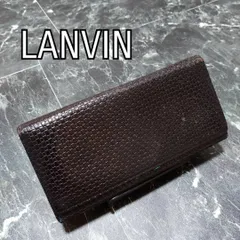 ランバンオンブルー　二つ折り長財布　黒　LANVIN