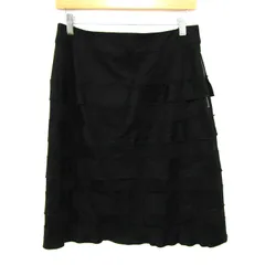 ソニアバイソニアリキエル スカート ボトムス ティアード 未使用品 大きいサイズ レディース 42サイズ 黒 SONIA by SONIA RYKIEL