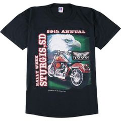 古着 90年代 ラッセル Russell rally week sturgis sd モーターサイクル バイクTシャツ USA製 メンズM ヴィンテージ/eaa163136