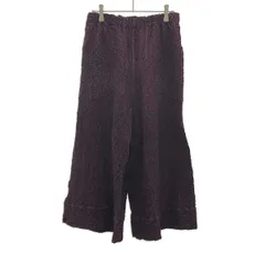 美品　イッセイミヤケ　me プリーツ　ワイドパンツ　ガウチョFINE KNIT 美品 イッセイミヤケ me プリーツ ワイドパンツ ガウチョFINE
